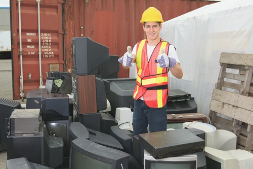Recycling and waste segregation in a Camden office setting